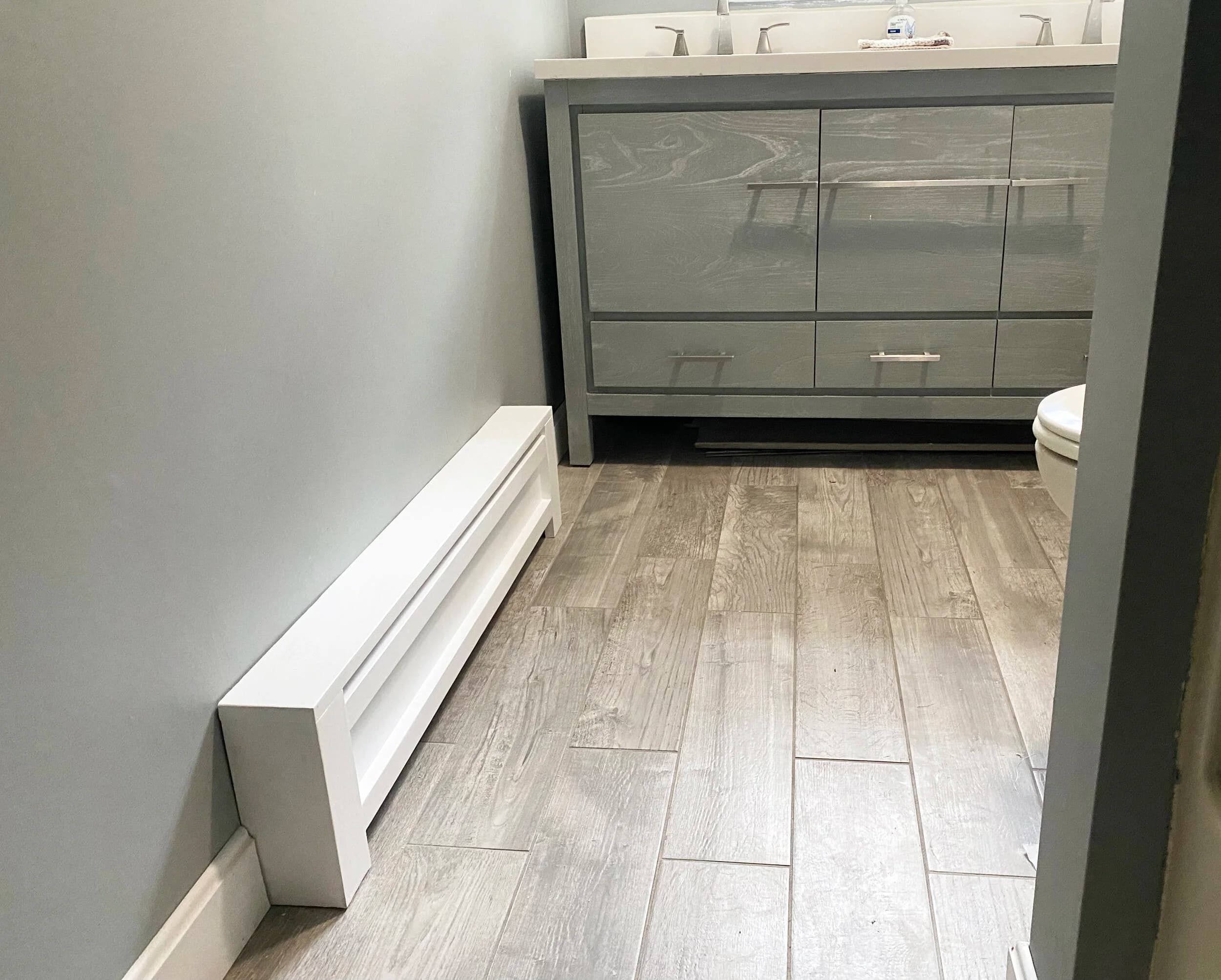 Custom baseboard cover