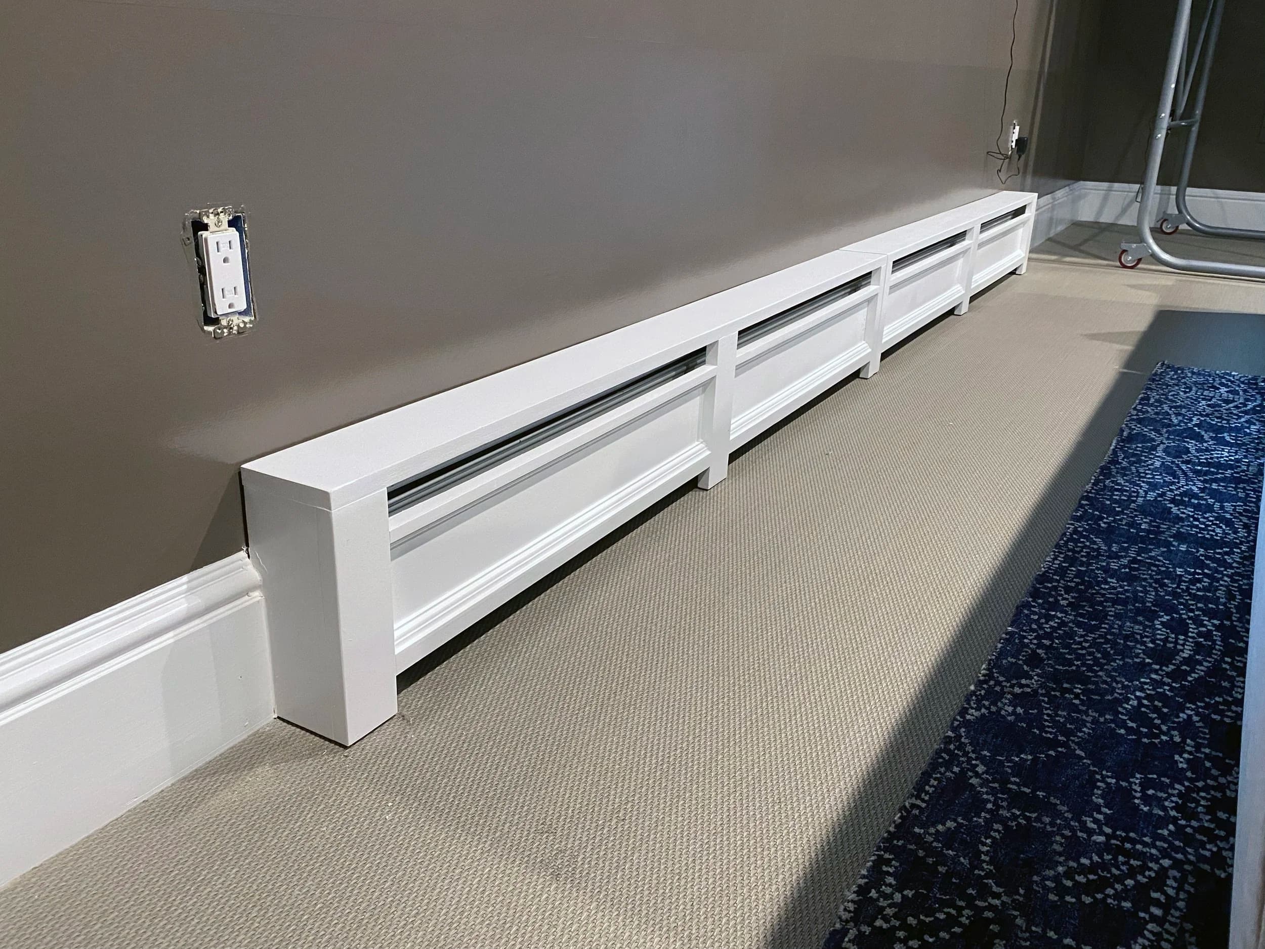 Custom baseboard cover