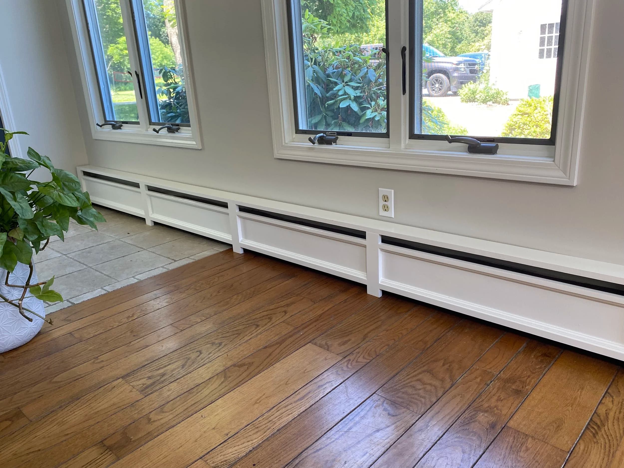 Custom baseboard cover