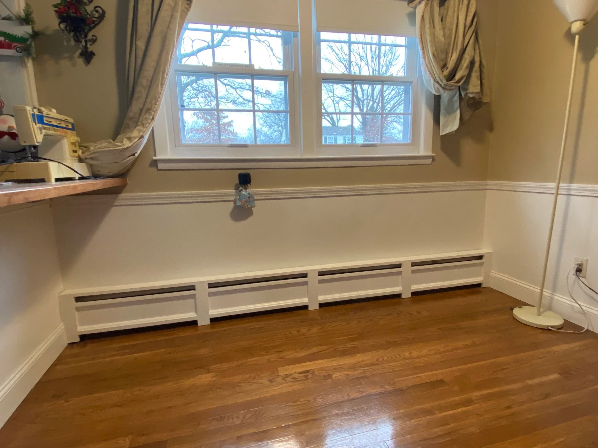 Custom baseboard cover